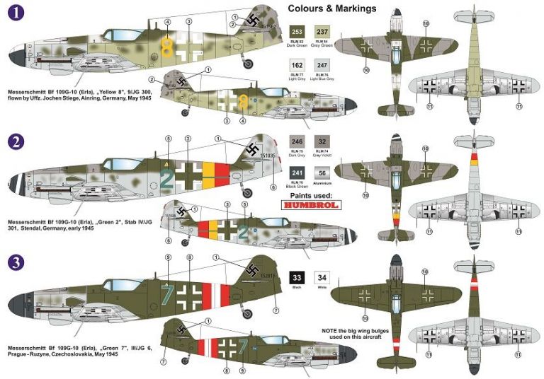 Messerschmitt Bf-109G-10 Erla Block 15XX Late