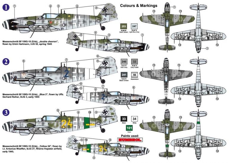 Messerschmitt Bf-109G-10 Erla Block 49 Early AZ Model