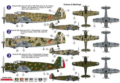Breda Ba.65 A-80 "In Italian service" AZ Model