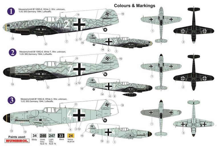 Messerschmitt Bf-109 G-6 'JG 300 Wilde Sau' AZ Model