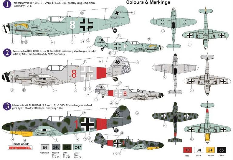 Messerschmitt Bf 109G-6 'JG 300 Wilde Sau', Pt.III