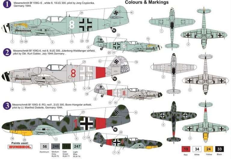 Messerschmitt Bf 109G-6 'JG 300 Wilde Sau', Pt.III AZ Model