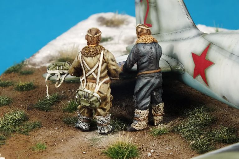 Light Bomber Soviet Pilots WW II - Winter uniform