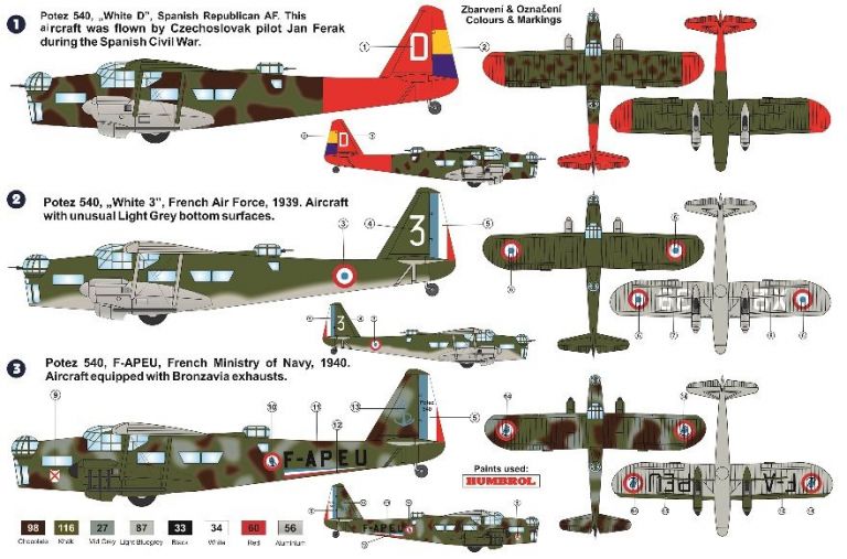 Potez 540 Bomber AZ Model