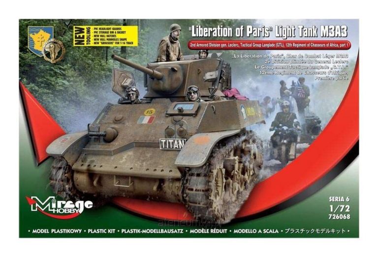 LIght Tank M3A3 "Liberation of Paris"