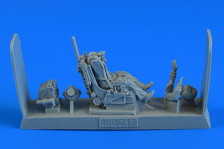 Soviet Fighter Pilot with ejection seat for Su-27 Flanker (early and late version)