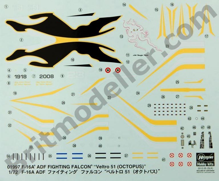 F-16A ADF Fighting Falcon 'Veltro 51" "Octopus"